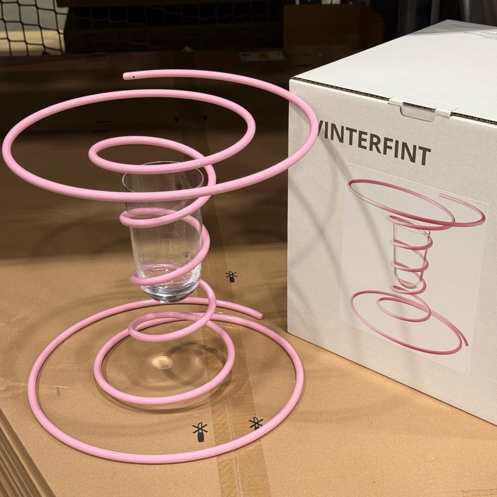 Ikea Gustaf Westman Vinterfint Pink Vase